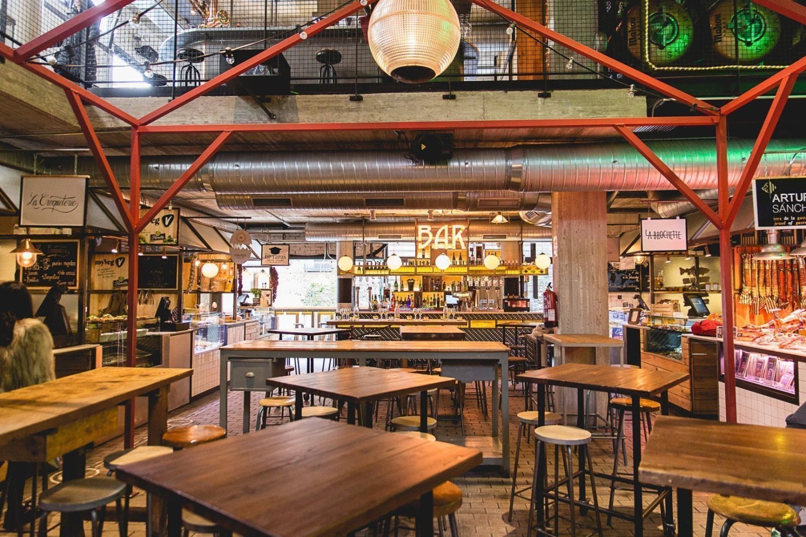 Interior del Mercado de San Ildefonso