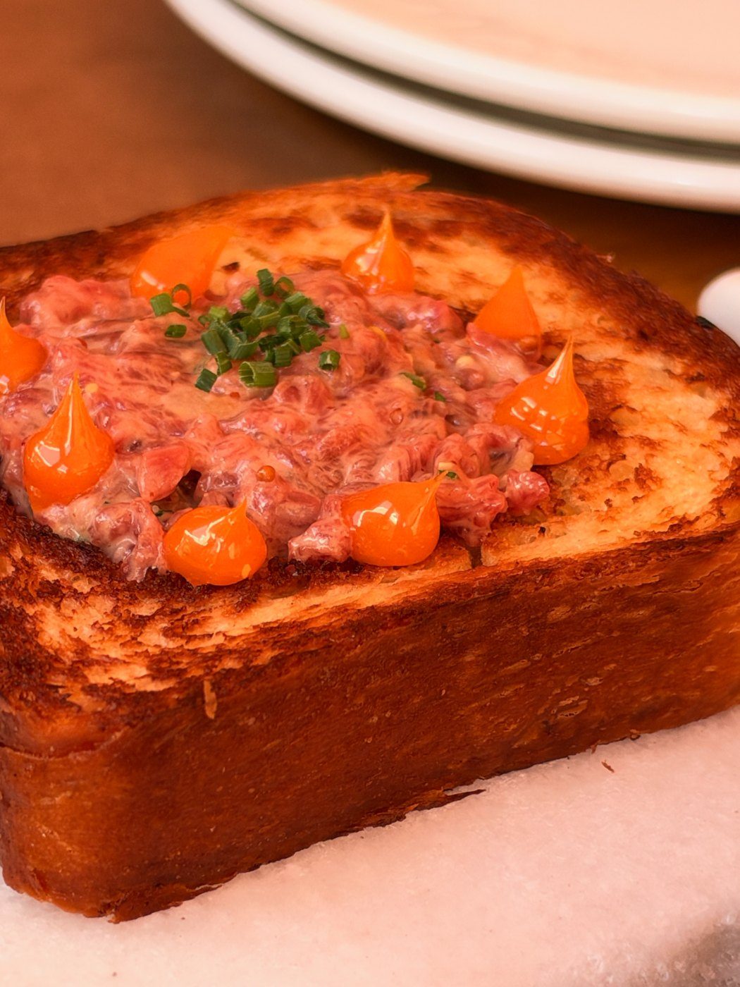 Tosta de steak tartar